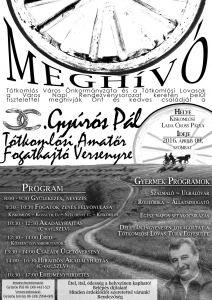 Tótkomlós Plakát 2016